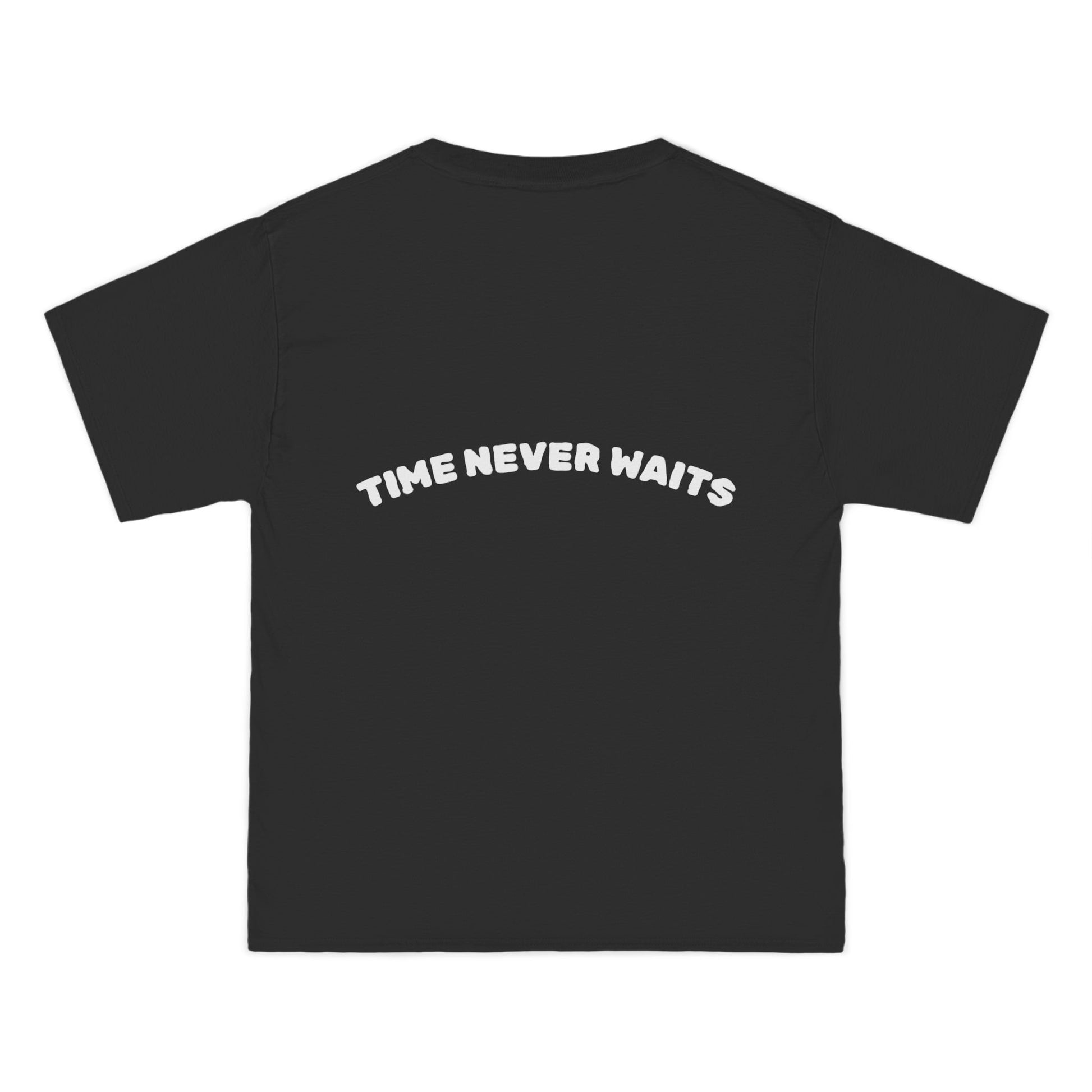 Stylish Statement Tee: 'Time Never Waits'